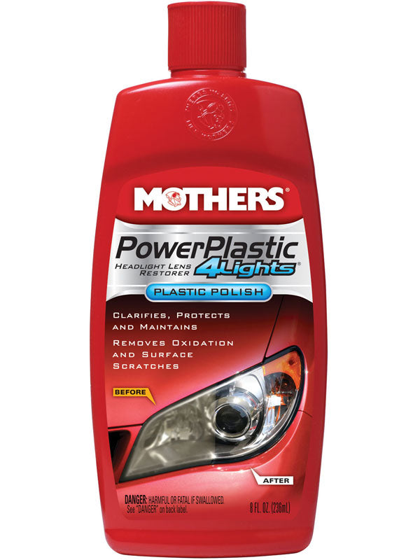 Mothers Plastic Polish Power Plastic 8.00 oz Squeeze 8808