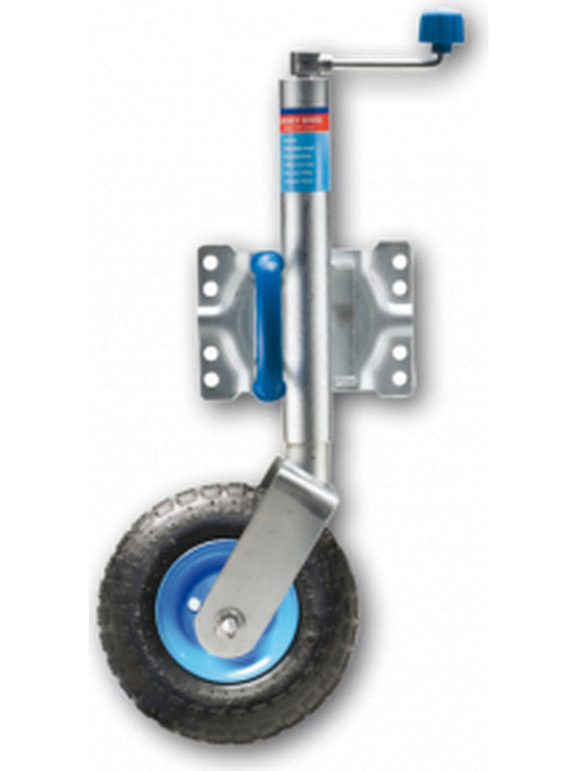 ARK Pneumatic Jockey Wheel 10" U-Bolt Swivel JWN10SUP