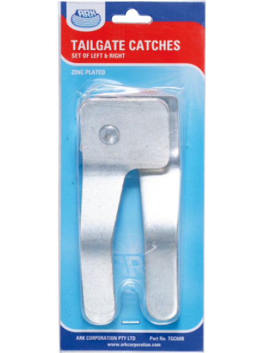 ARK Trailer Gate Catches Left And Right Zinc Plated Blister Pack TGC60B