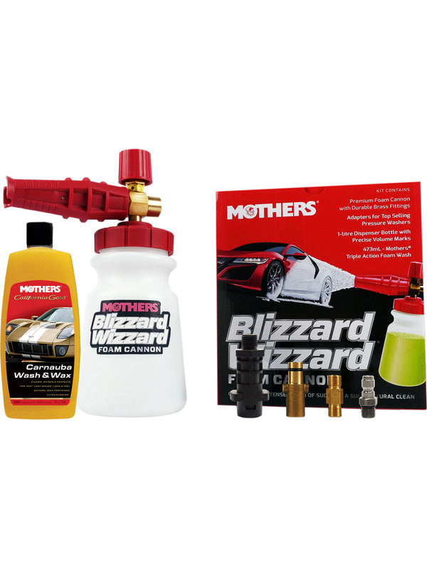 Mothers Blizzard Wizard Foam Cannon + Carnauba Wash 30100