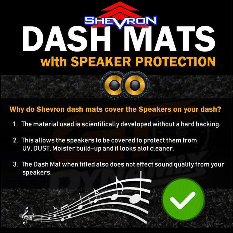 Shevron Dash Mat For BYD Atto 3 08/2022-2025 DM1733 Black