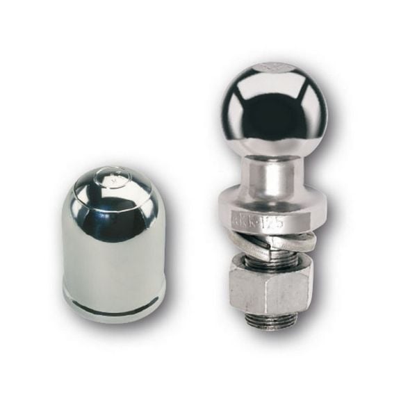 ARK Chrome Towball 50mm x 51mm 3.5 Ton 7/8 inch Shank + Cover CCB50