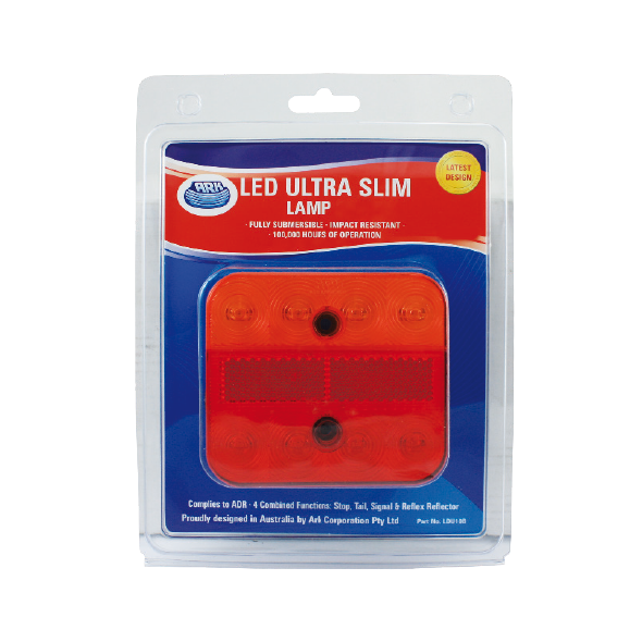 ARK LED Square Super Slim Light 12/24V 100mm x 90mm LDU10M