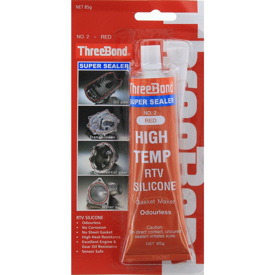 Three Bond Super Sealer #2 High Temp RTV Silicone Red 85gm SS2-85BP