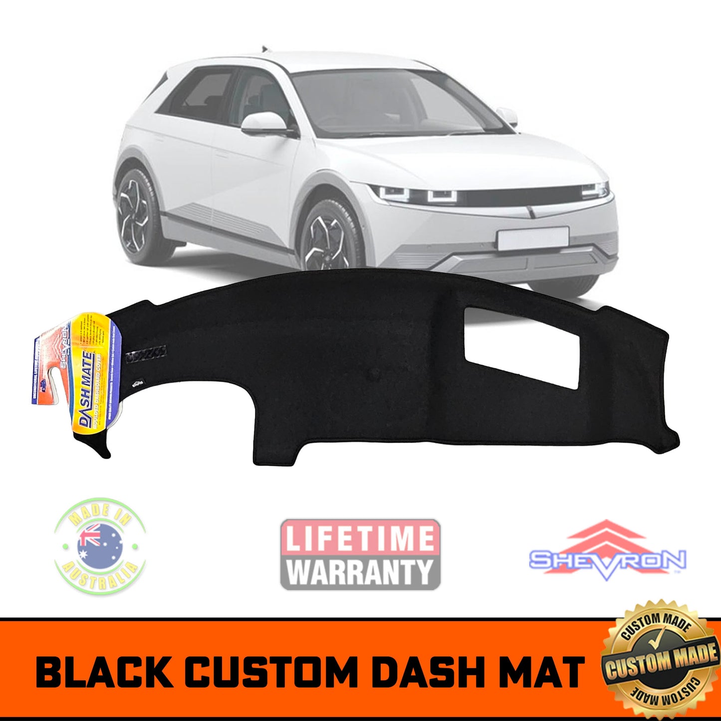 Shevron Dash Mat Hyundai Ioniq 5 NE.V4 with HUD 8/2023-2025 DM1683D Black