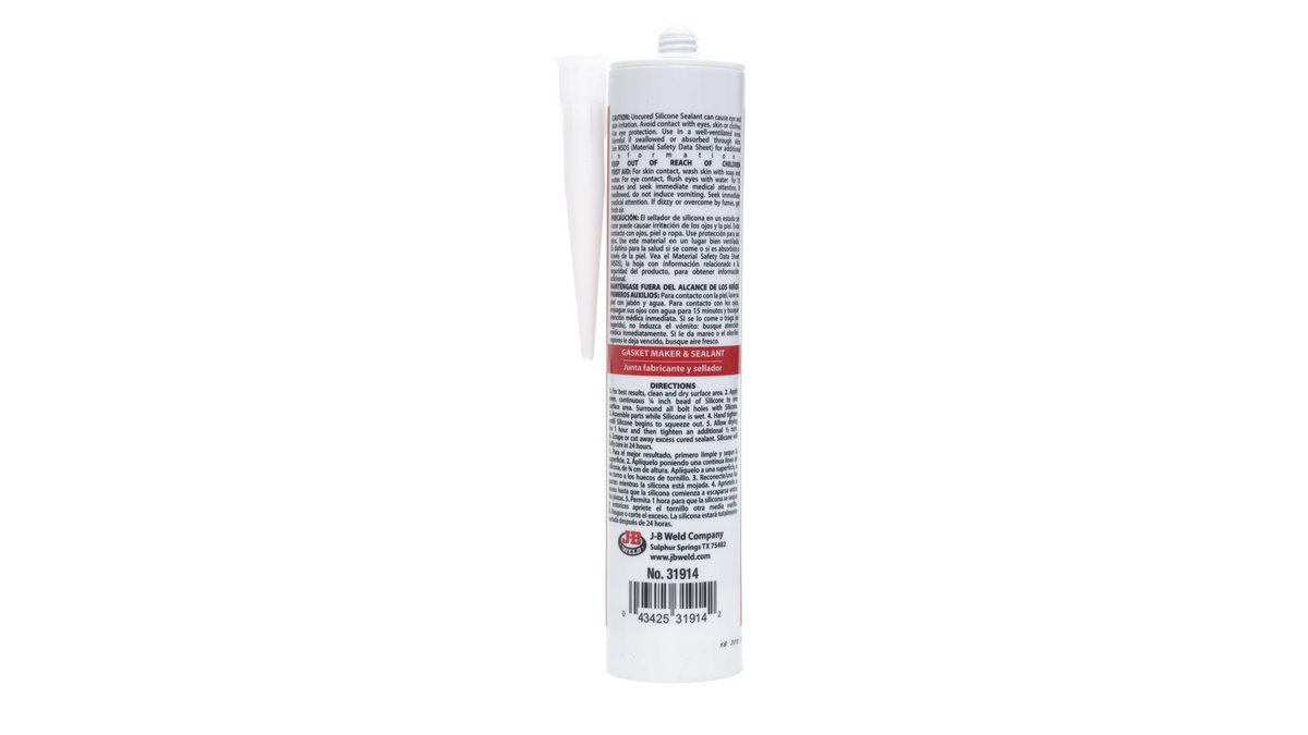 JB Weld Hi Temp Red Silicone Gasket Maker and Sealant 300ml