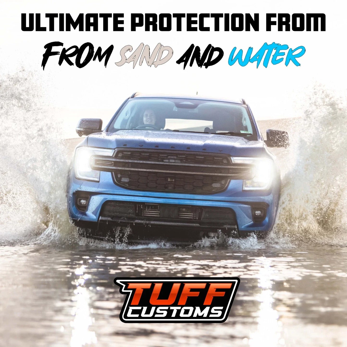 TUFF Customs EXACTFIT 2 Rows Neoprene Seat Covers Isuzu TF MU-X MUX LS-U LS-M LS-T 6/2021-2025