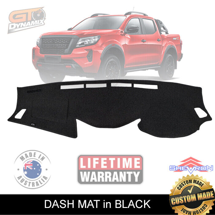 Shevron Dash Mat Nissan Navara D23 NP300 ST-20X ST SL PRO-204X 2/2021-2025 DM1603 Black