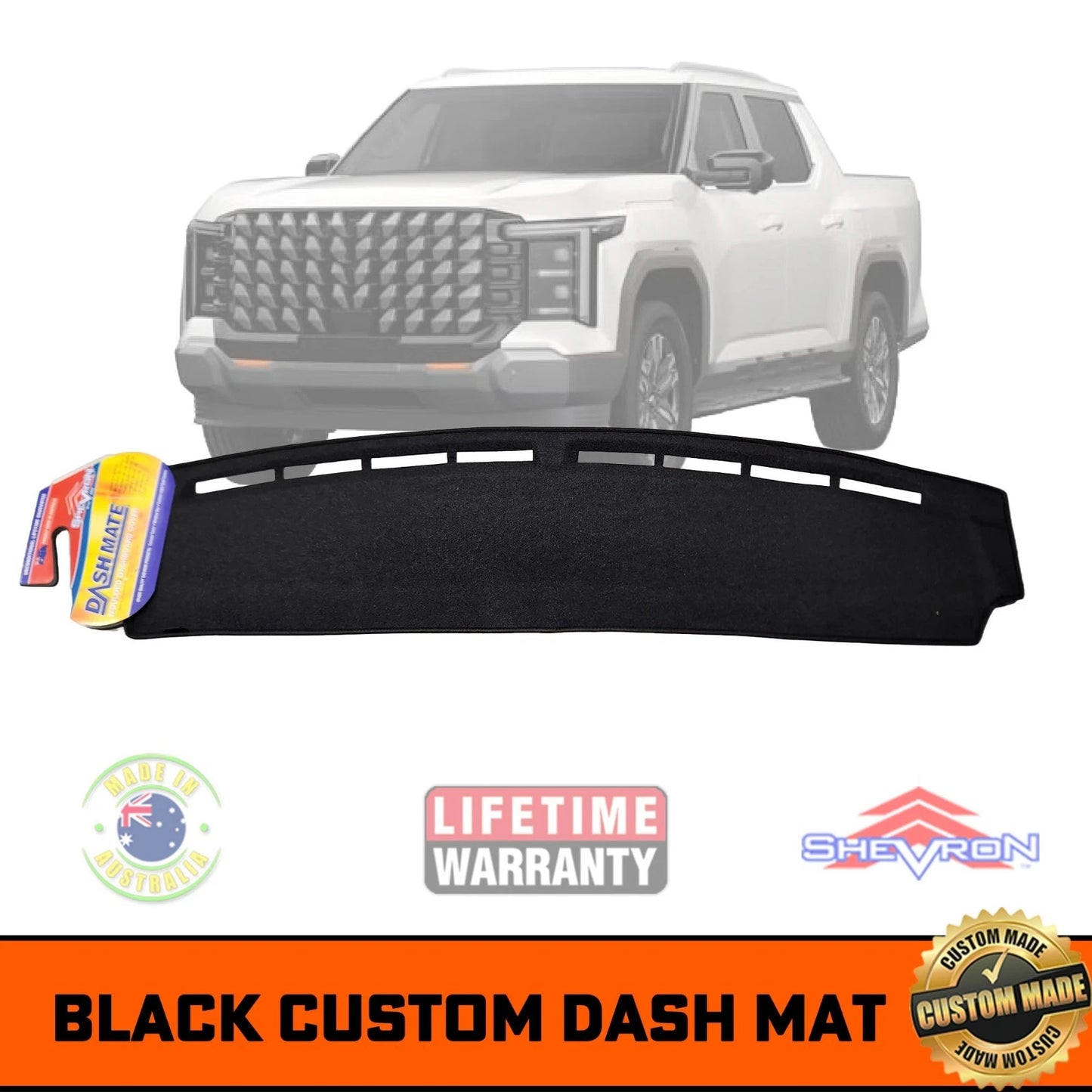 Shevron Dash Mat For LDV TERRON 9 ORIGIN & EVOLVE 4/2025-2026 DM1738 Black