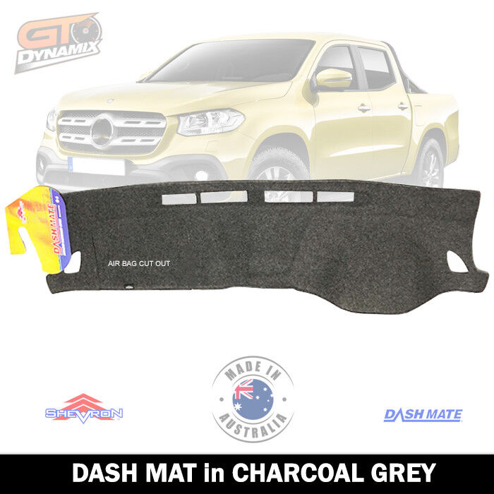 Shevron Dash Mat Mercedes X CLASS Dual Cab Chassis X220 X250 2018-2025 DM1516 Charcoal