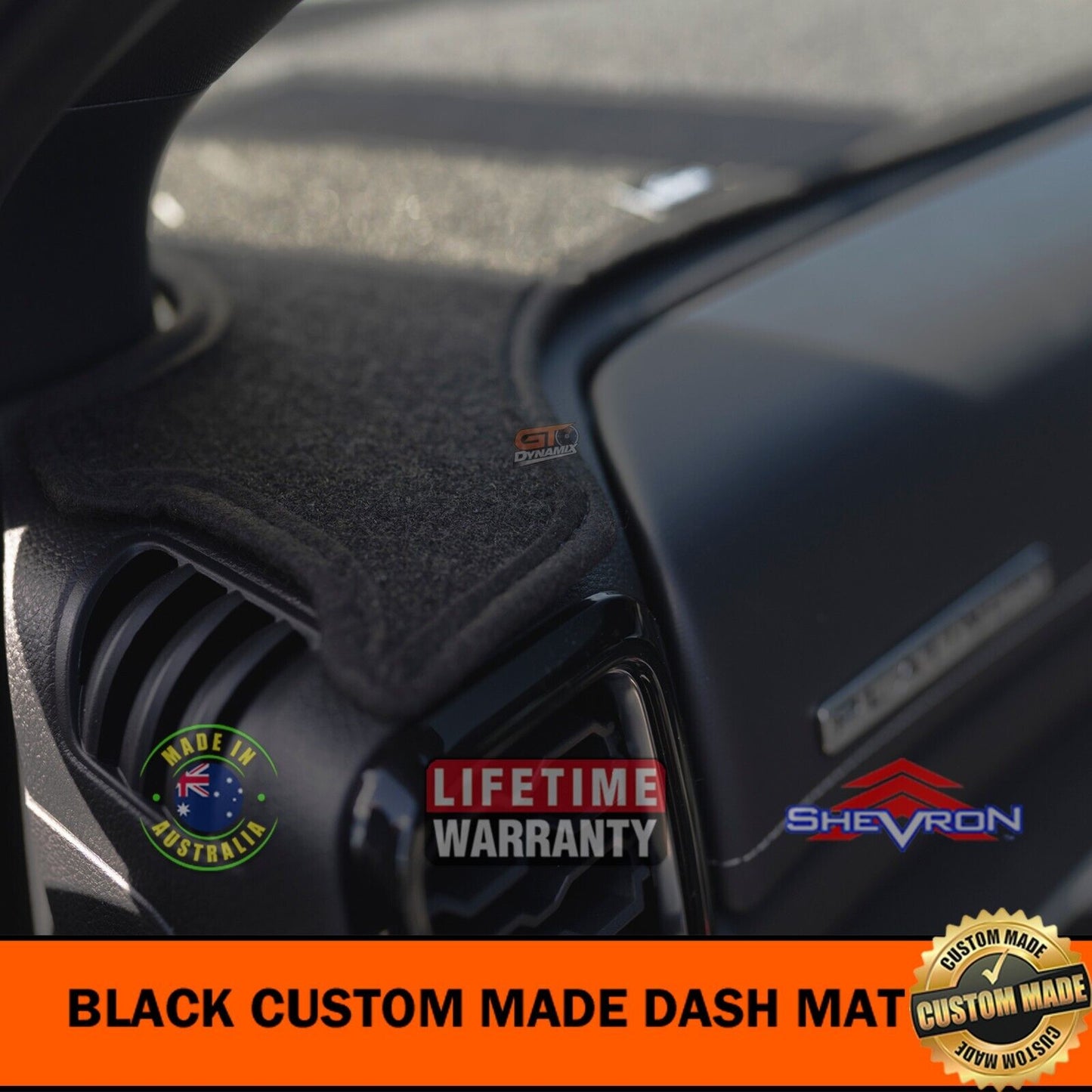 Shevron Dash Mat FORD Everest NEXT GEN Platinum 5/2022-2024 DM1652 Black