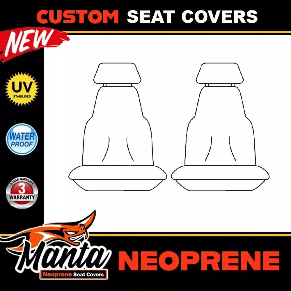 Manta Neoprene Front Seat Covers For Isuzu D-MAX TF LS-U LS-M 7/2020-2024