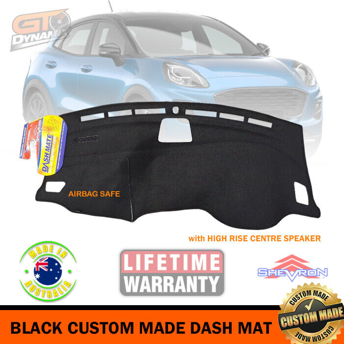 Shevron Dash Mat FORD PUMA JK ST-20LINE V CENTRE RAISED SPEAKER 2020-2025 DM1616 Black