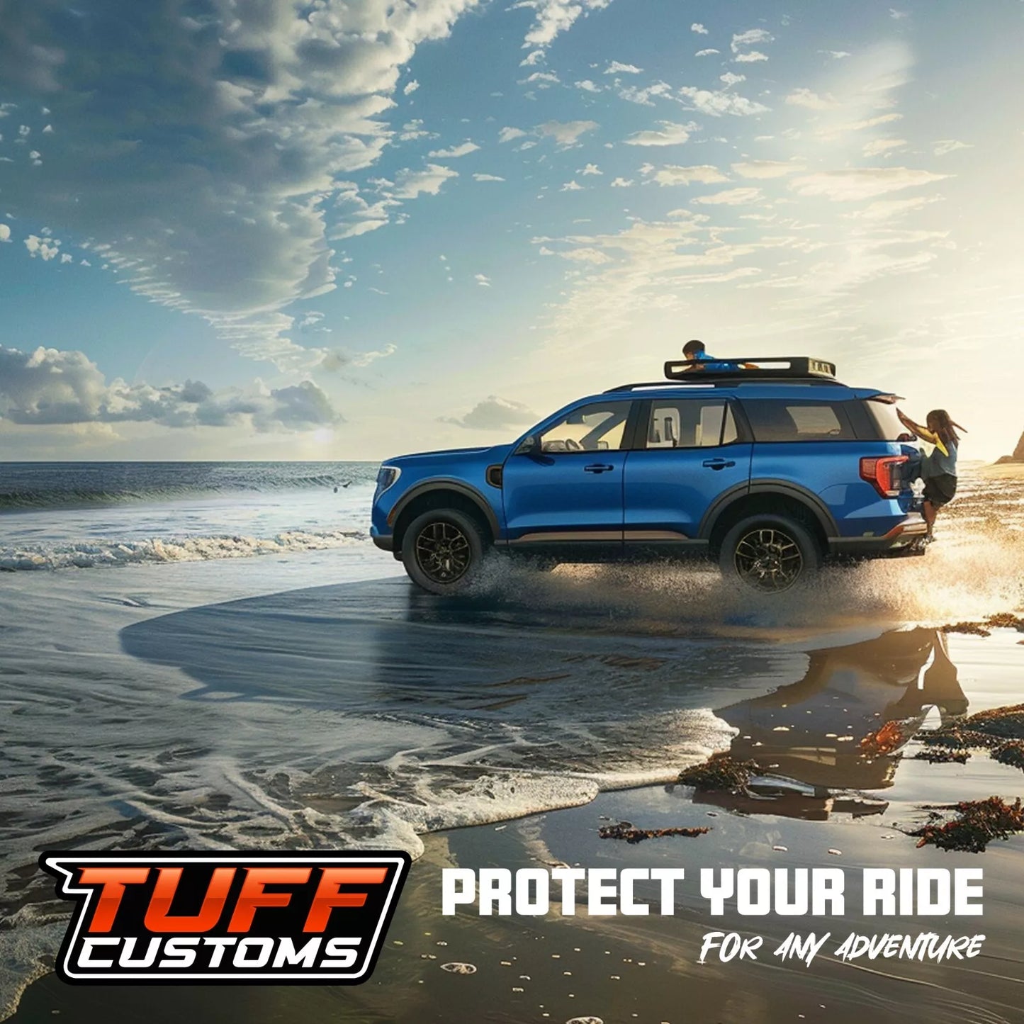TUFF Customs S1 Neoprene Seat Covers 2 Rows For Toyota Landcruiser 200 Series GXL 11/2007-2021