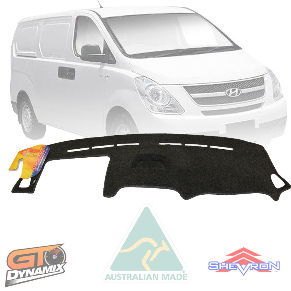 Tuff Canvas Seat Covers Front + Dash Mat For Hyundai Iload I-LOAD Charcoal
