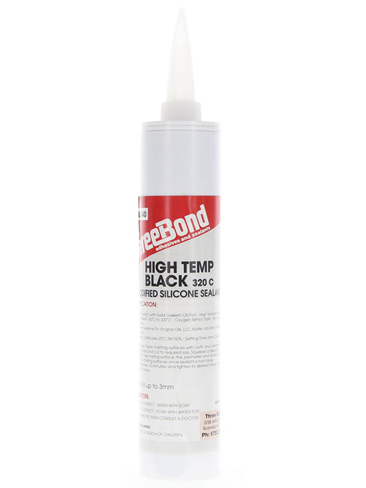 Three Bond RTV Silicone Liquid Gasket Black 340gm Cartridge TB1207B-340