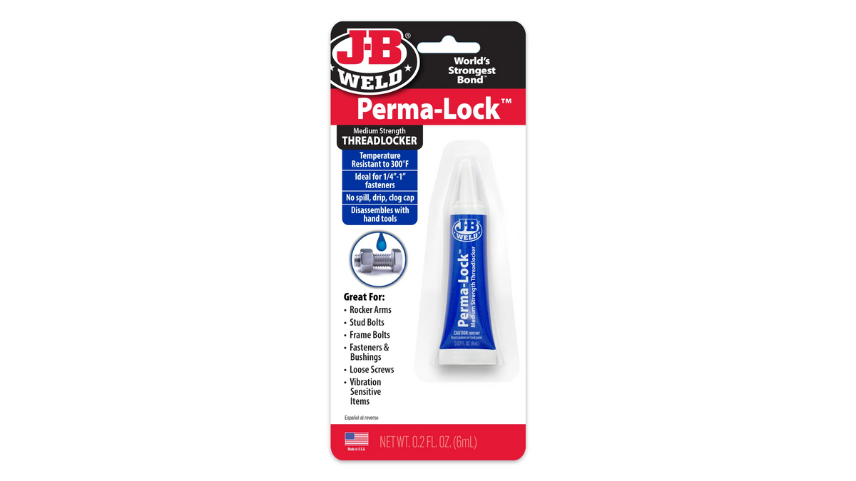 JB Weld Perma-Lock Threadlocker Medium Blue 6ml