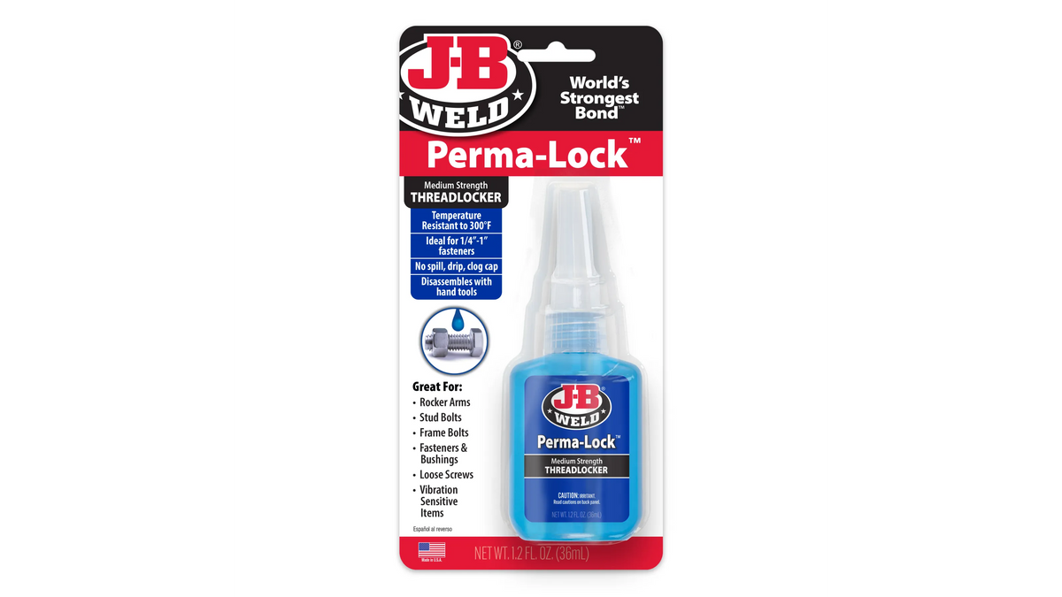 JB Weld Perma-Lock Threadlocker Medium Blue 36ml