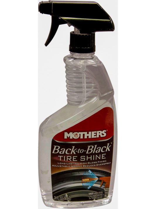 Mothers Naturally Back to Black Tyre Shine 24oz Spray 6924