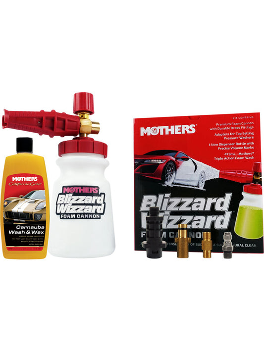 Mothers Blizzard Wizard Foam Cannon + Carnauba Wash 30100