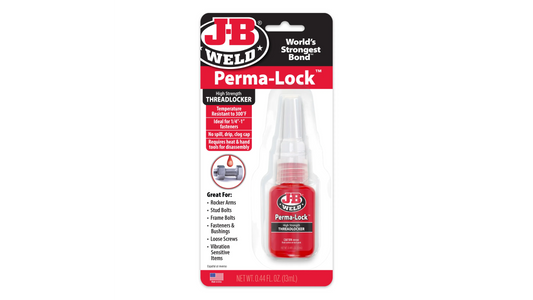 JB Weld Perma-Lock Threadlocker High Red 13ml