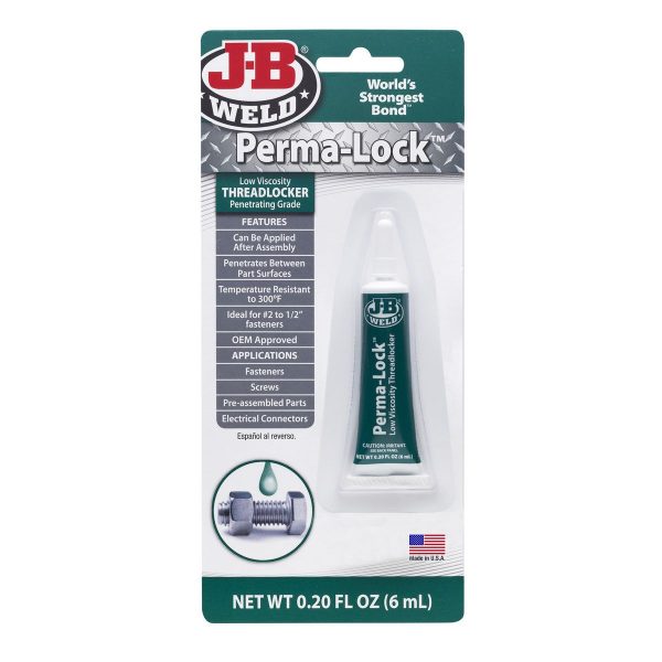 JB Weld Perma-Lock Threadlocker Low Viscosity Green L/S 6ml