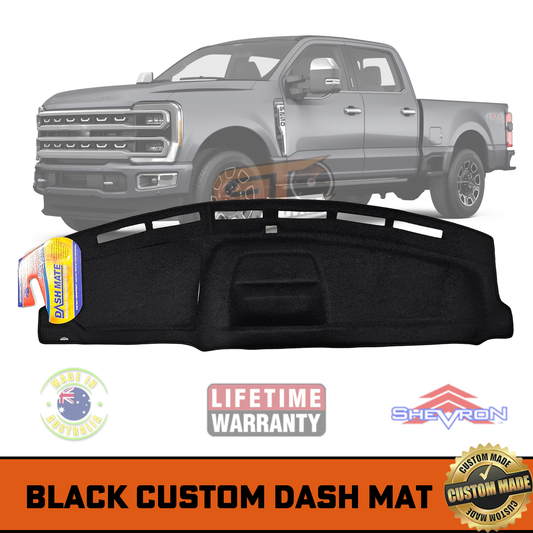DASH MAT Black FORD F250 UTE w/ Coin Tray 2021-2025 DM1725