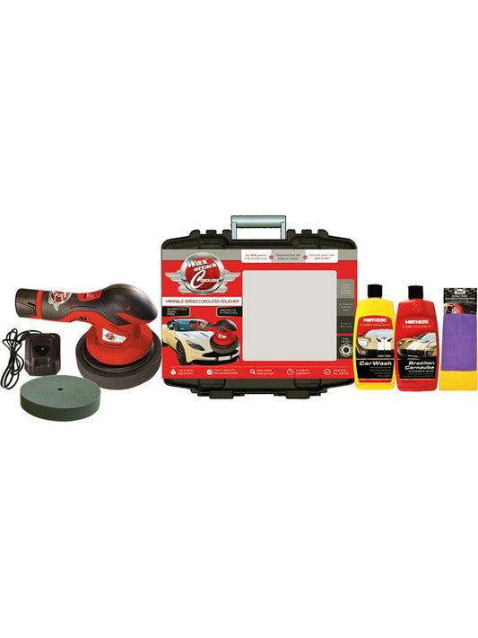 Mothers Wax Attack Cordless Polisher Kit WAC33050