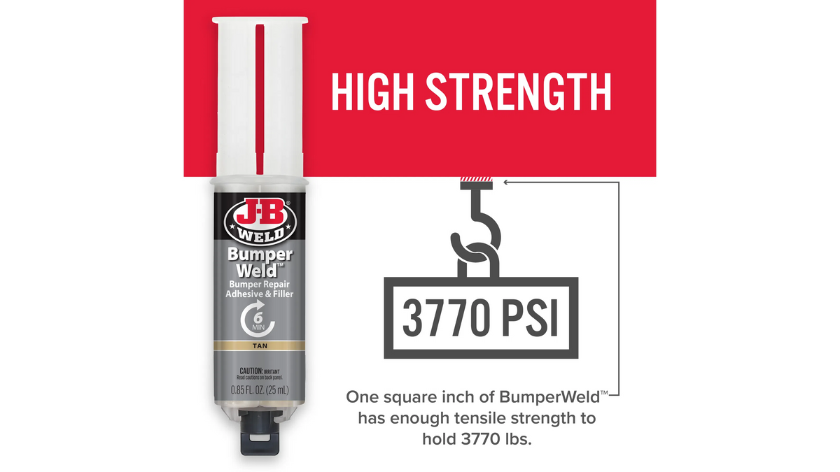 JB Weld BumperWeld Syringe Bumper Repair Adhesive and Filler 25ml
