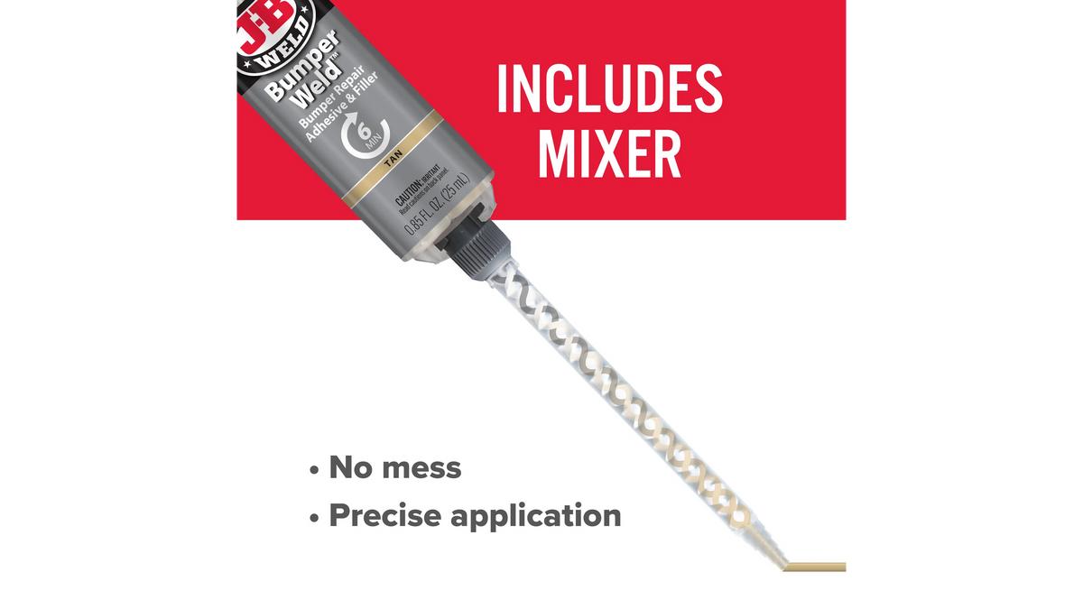 JB Weld BumperWeld Syringe Bumper Repair Adhesive and Filler 25ml