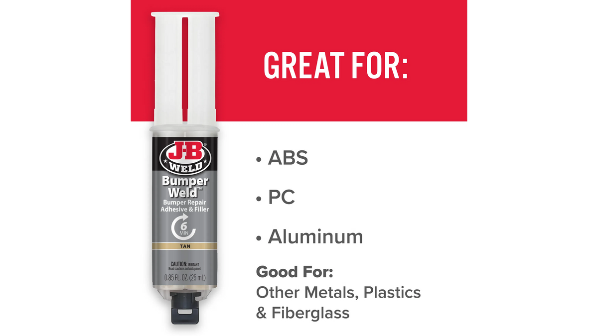 JB Weld BumperWeld Syringe Bumper Repair Adhesive and Filler 25ml