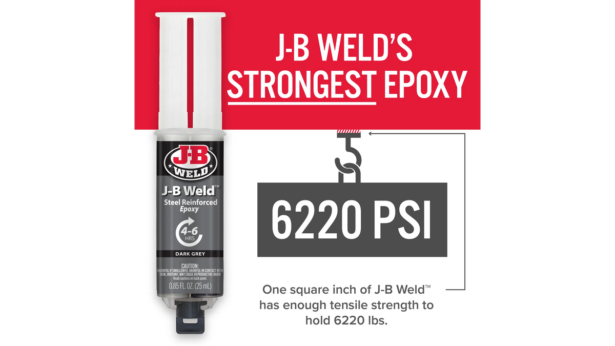 JB Weld Two-Part Syringe Steel Reinforced Epoxy 25ml