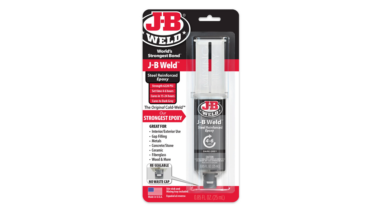 JB Weld Two-Part Syringe Steel Reinforced Epoxy 25ml