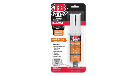 JB Weld KwikWeld 6 Minute Quick Setting Steel Reinforced Epoxy 25ml