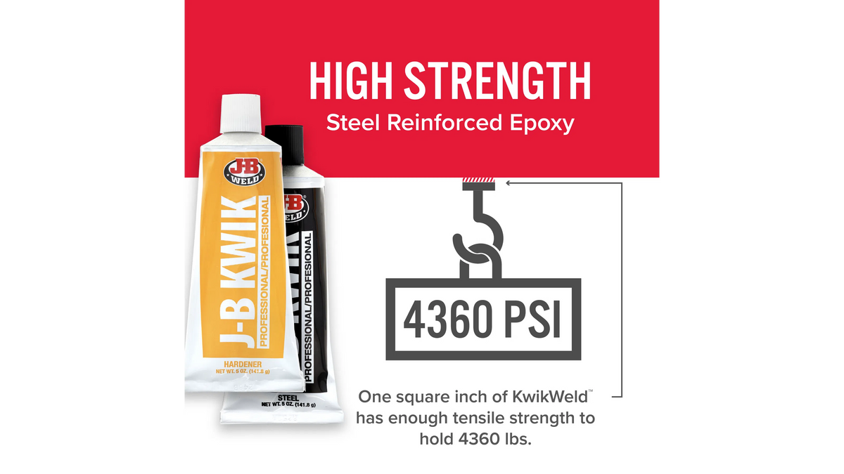 JB Weld KwikWeld Professional Quick Setting Steel Reinforced Epoxy 283.6g