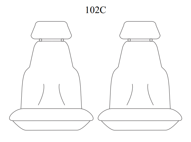 Tuff Customs Neoprene Front Seat Covers TOYOTA PRADO 250 GX GXL VX 24-26