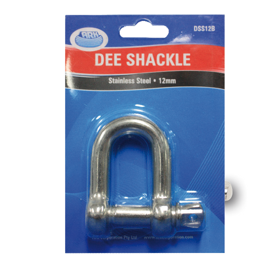 ARK D Shackle 10mm Stainless Steel Blister Pack DSS10B