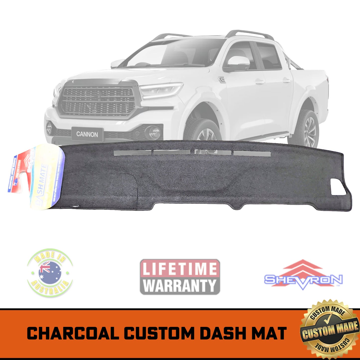 Charcoal Dash Mat GWM Cannon Ultra Lux Vanta Premium NO HUD 11/2024-2026 DM1737