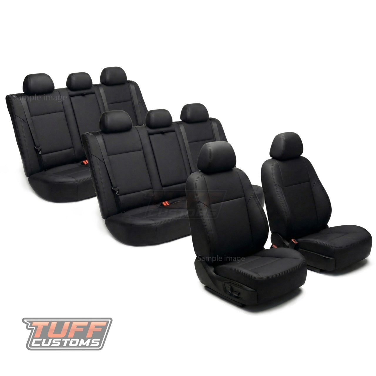 Tuff Customs Neoprene 3 Rows Seat Covers TOYOTA PRADO 250 GX GXL VX 24-26