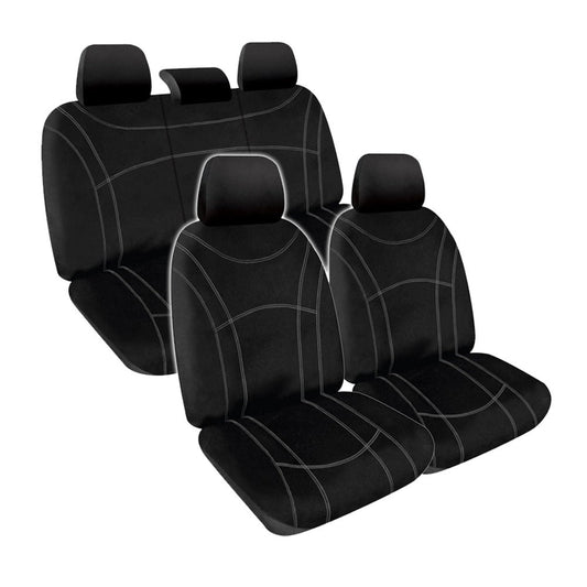 Manta Neoprene 2 Rows Seat Covers For Nissan Pathfinder R52 S2 Ti TS TL STL 2013-2021