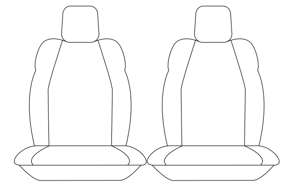 TUFF HD TRADE Canvas Seat Covers 2 Rows For ISUZUD-MAX TF SX Dual Cab 07/2020-2026 Black