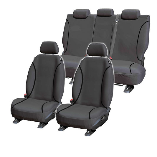 TUFF HD TRADE Canvas Seat Covers 2 Rows For Lexus LX470 UZJ100R 5/98-3/2008 Charcoal