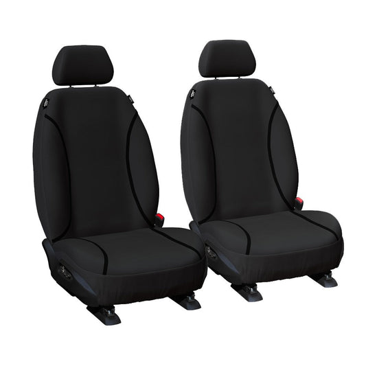 TUFF HD TRADE Canvas Seat Covers Front For Isuzu MUX MU-X RJ 7/2021-2025 Black