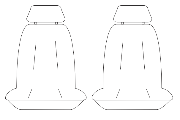 Tuff Customs Neoprene 2 Rows Seat Covers MITSUBISHI TRITON MV GLX GLS 2024-2026