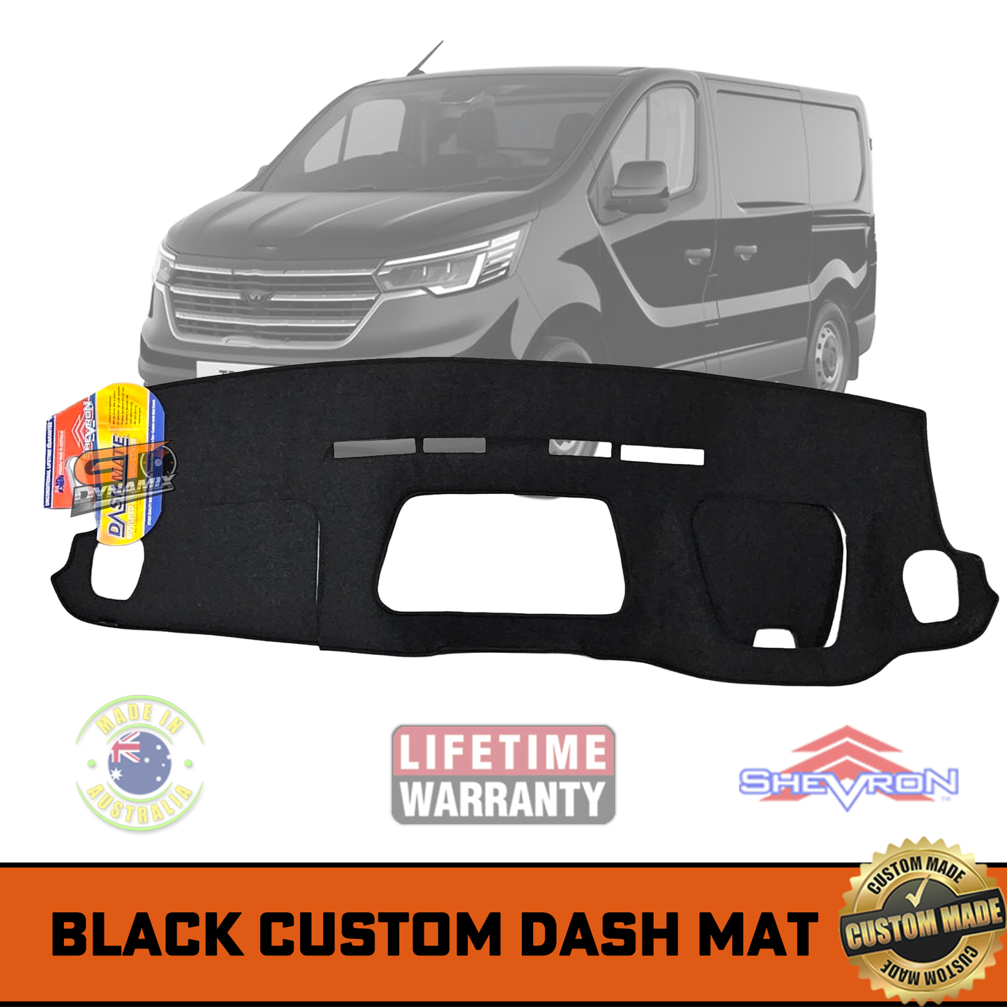 Shevron Dash Mat Renault Trafic X82 Facelift Pro Premium Crew Pro & Crew Lifestyle 9/2022-2026 DM1755