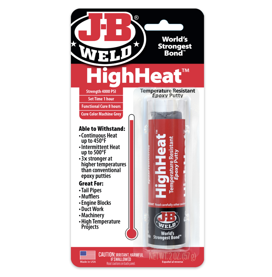 JB Weld HighHeat Temperature Resistant Epoxy Putty 57g