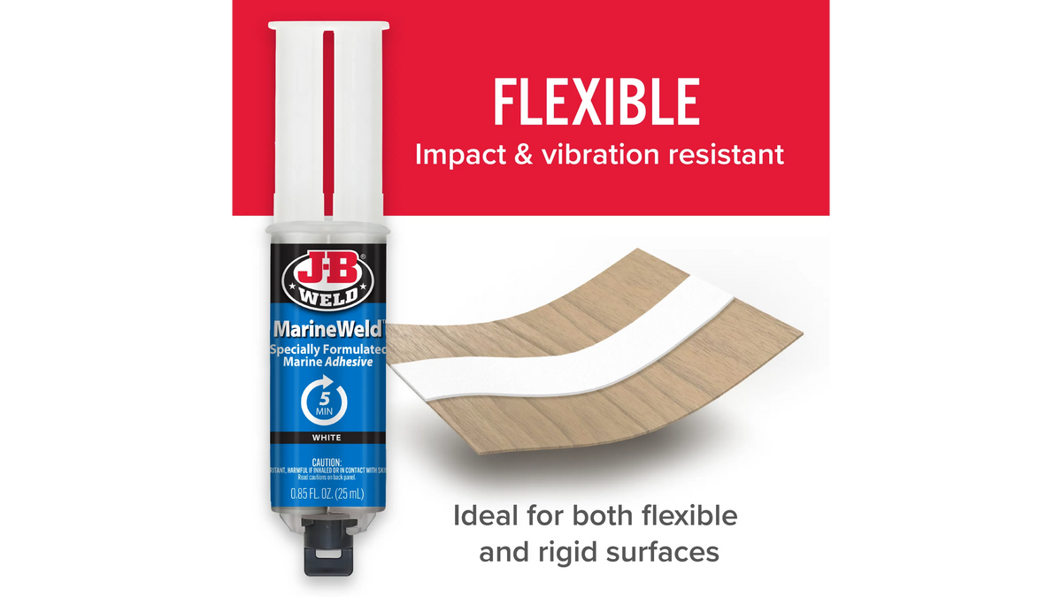 JB Weld MarineWeld Syringe Marine Adhesive and Sealant 25ml