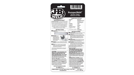 JB Weld BumperWeld Syringe Bumper Repair Adhesive and Filler 25ml
