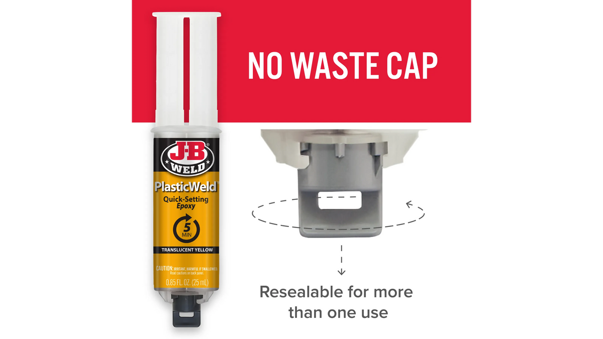 JB Weld PlasticWeld 5 Minute Quick Setting Epoxy 25ml