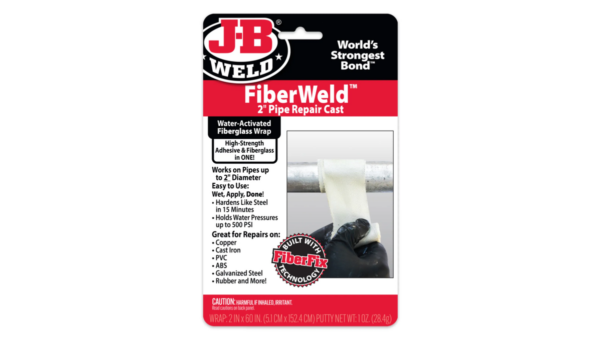 JB Weld FiberWeld 2" Pipe Repair Cast 5cm x 121cm Fiberglass Wrap